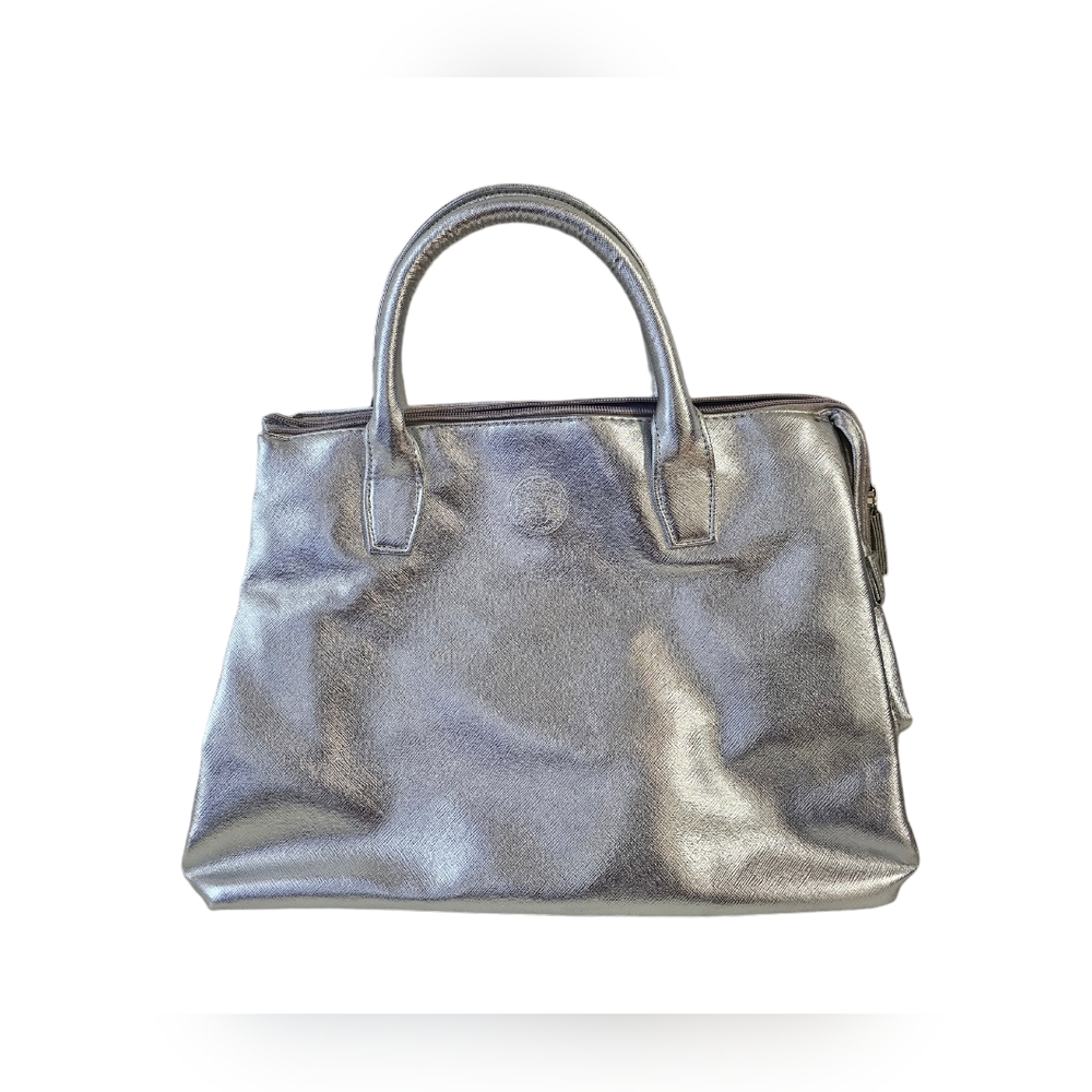 NWOT Vince Camuto Silver Satchel Bag
